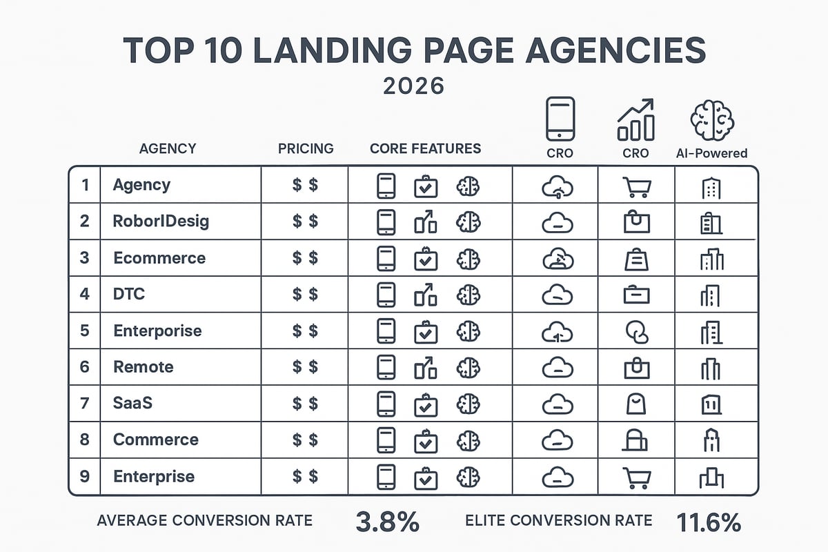 Top 10 Landing Page Agencies to Watch in 2026