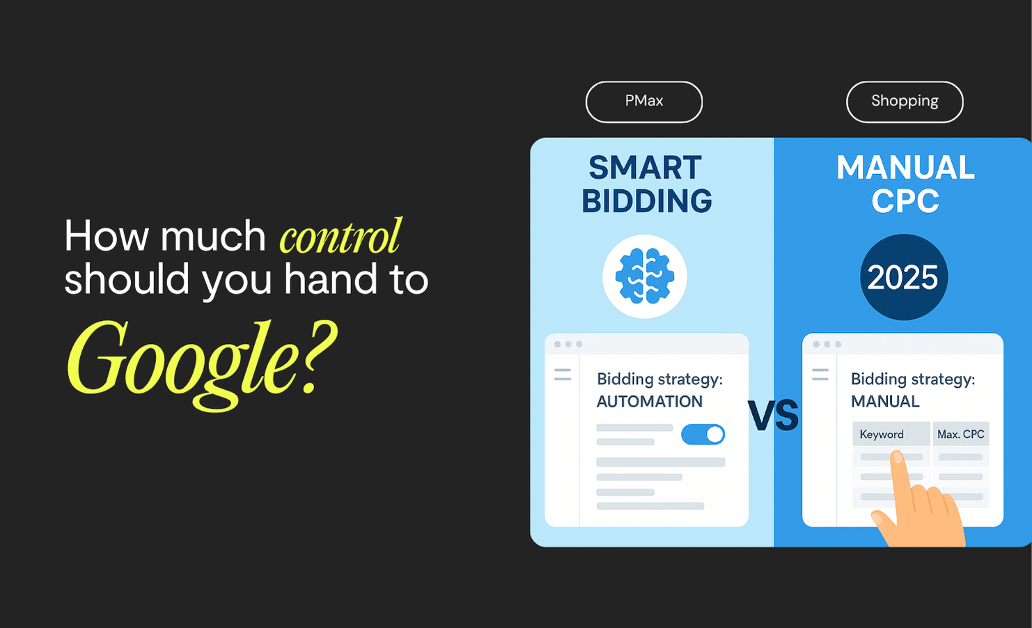 Manual bids or let Google decide? The real question isn't the one you think.