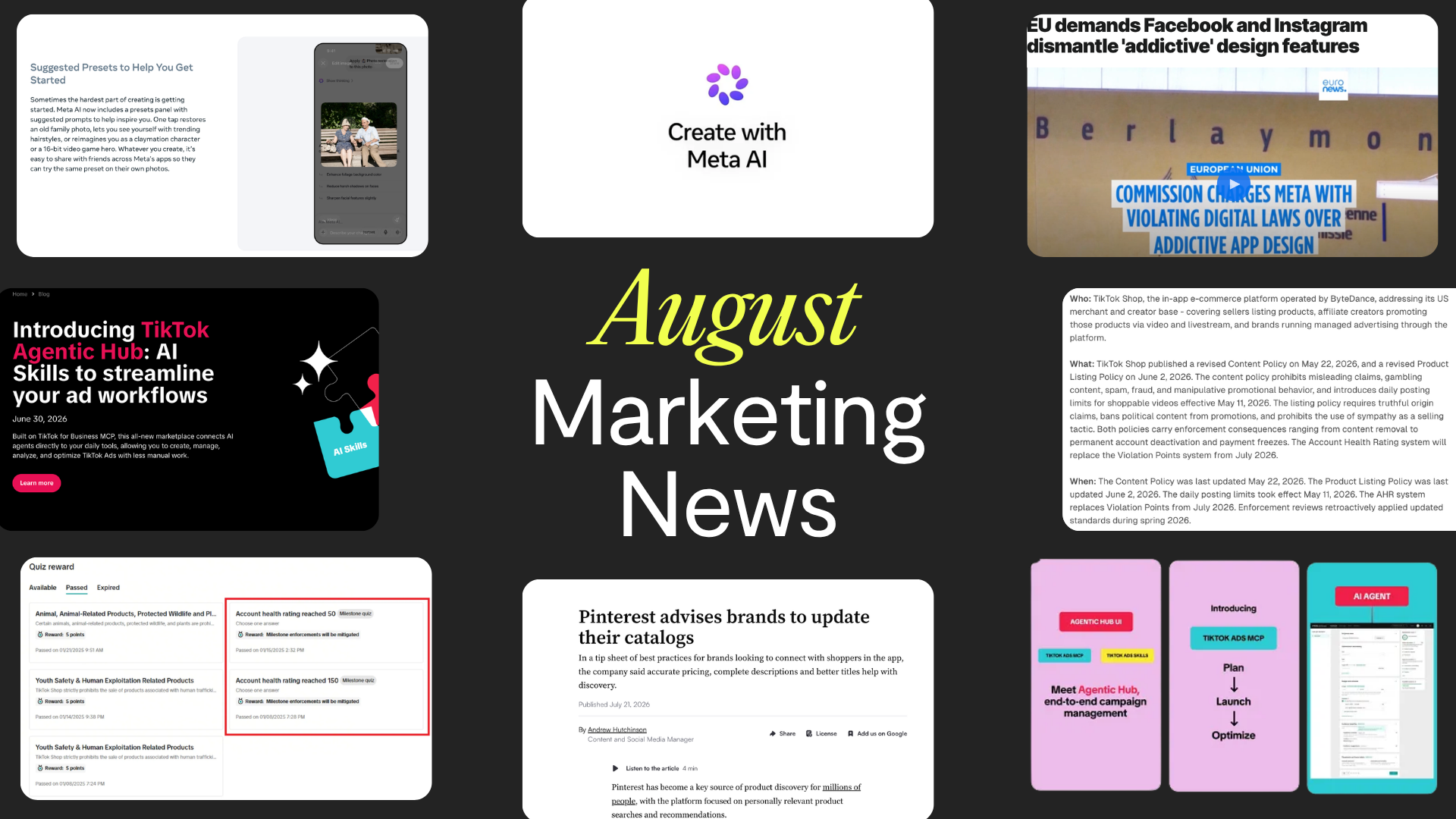 August's paid social updates: what to act on, what to watch, what can wait