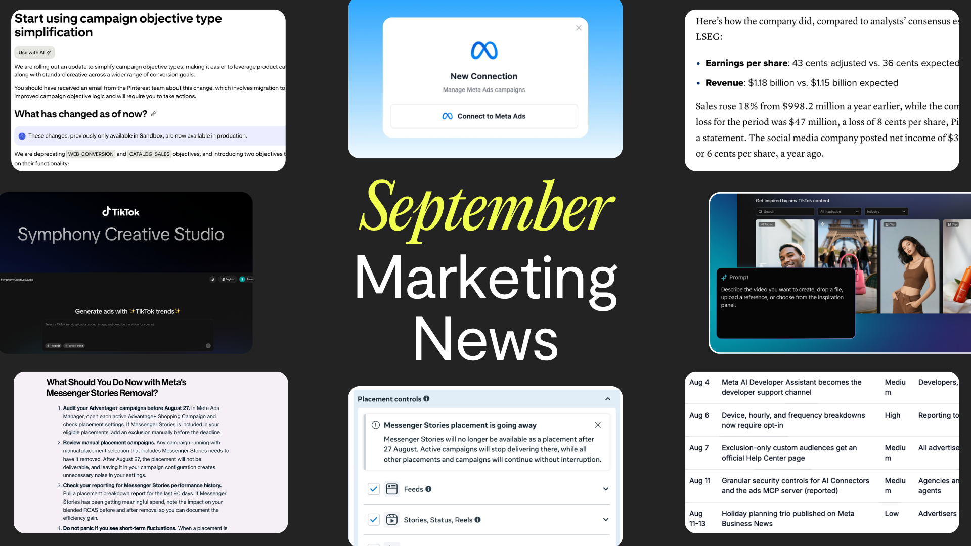 September's paid social news: what to act on, what to watch, what can wait