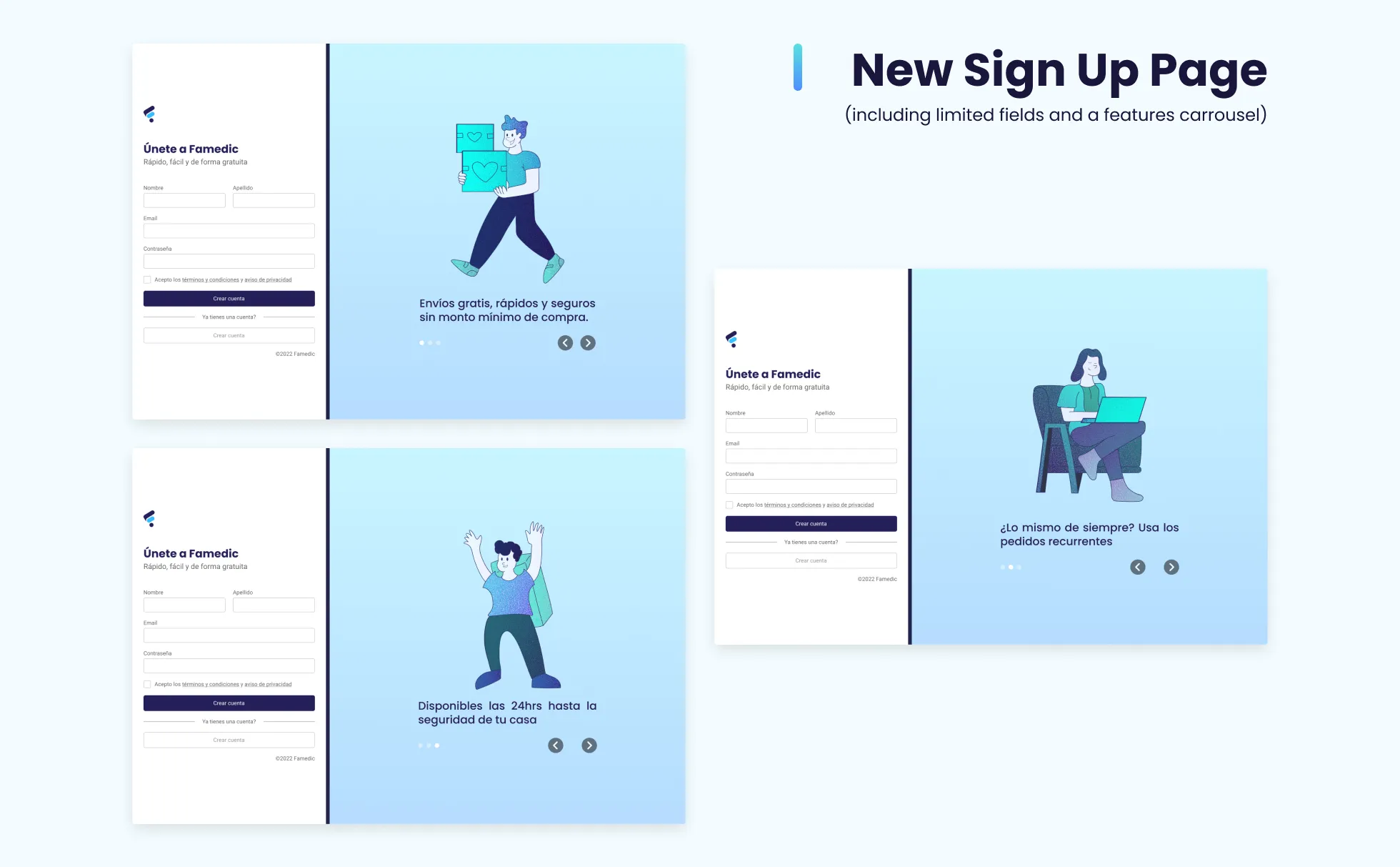 New Sign Up Page