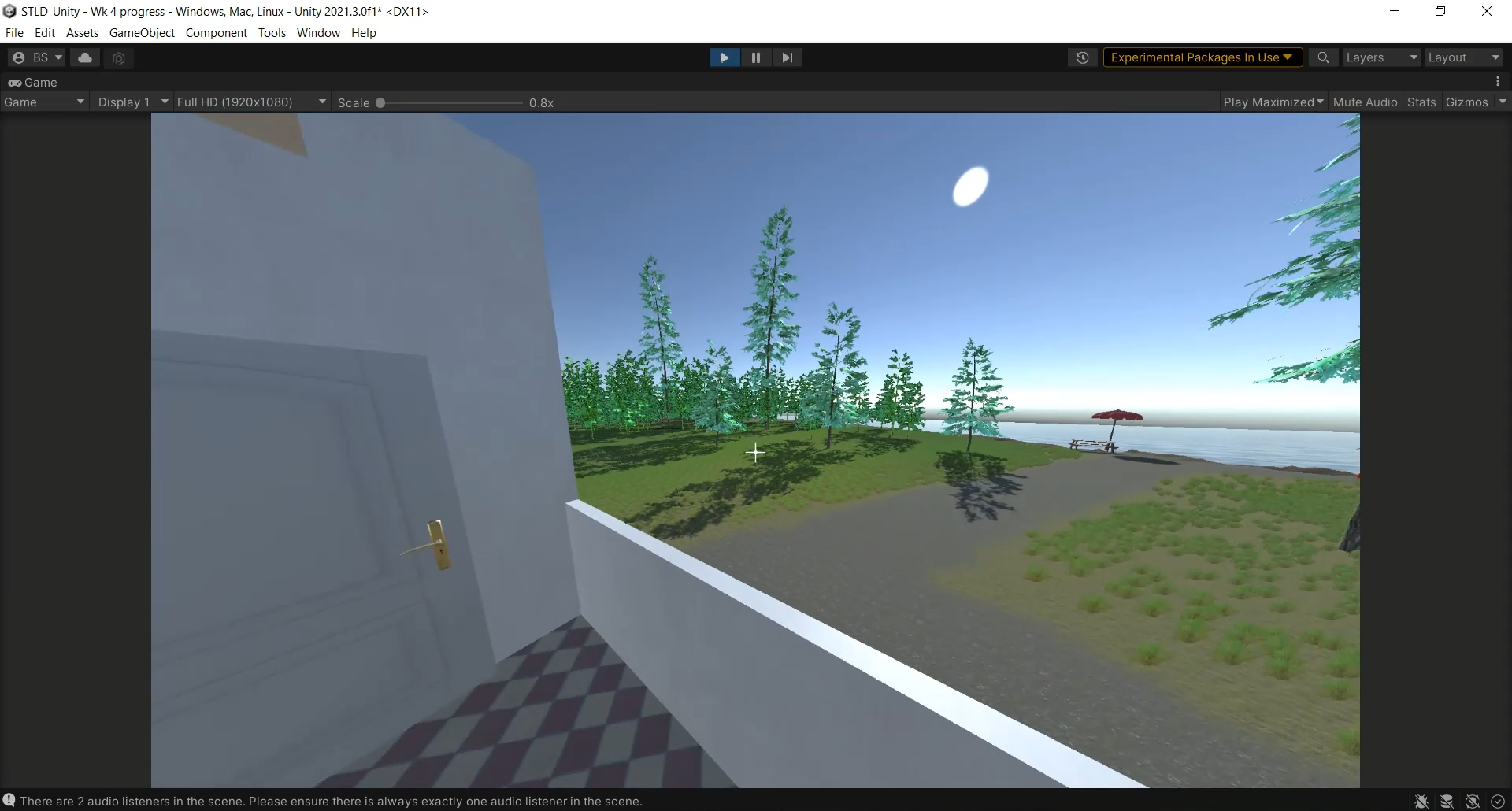 Seaside view of my property I built in Unity