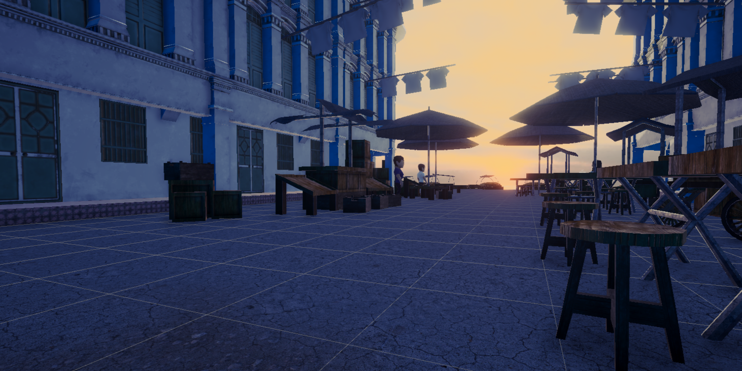 Seaside view of my property I built in Unity