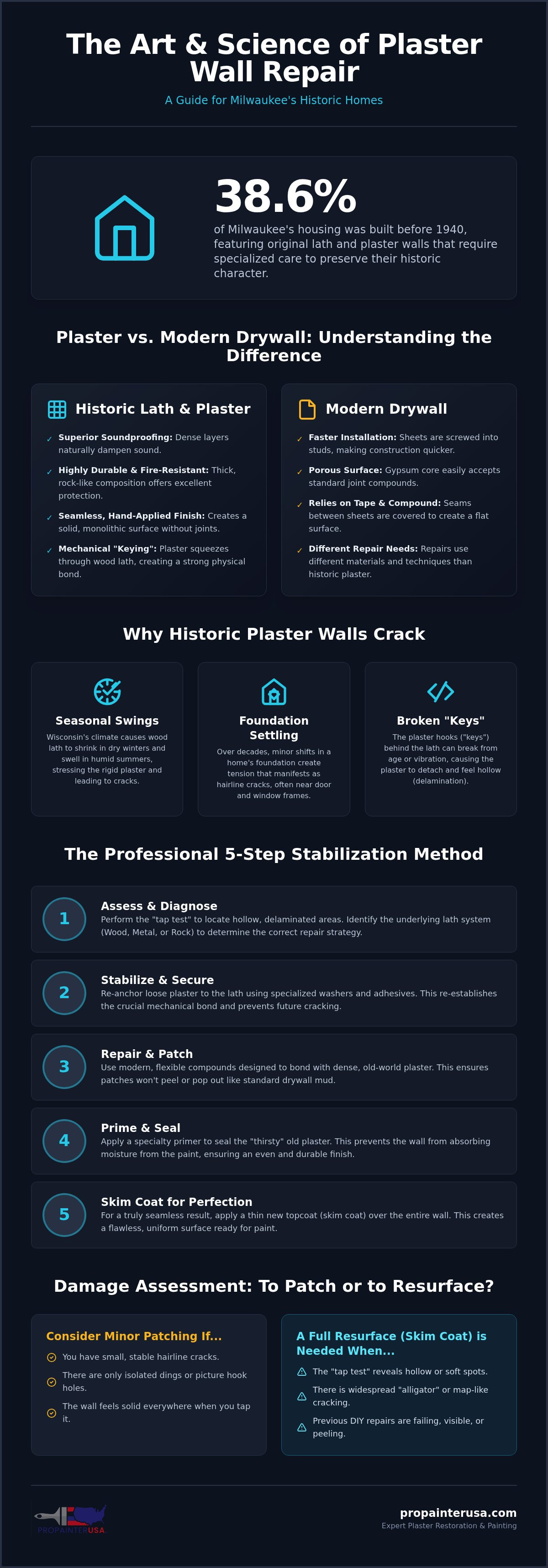 Plaster wall repair Milwaukee