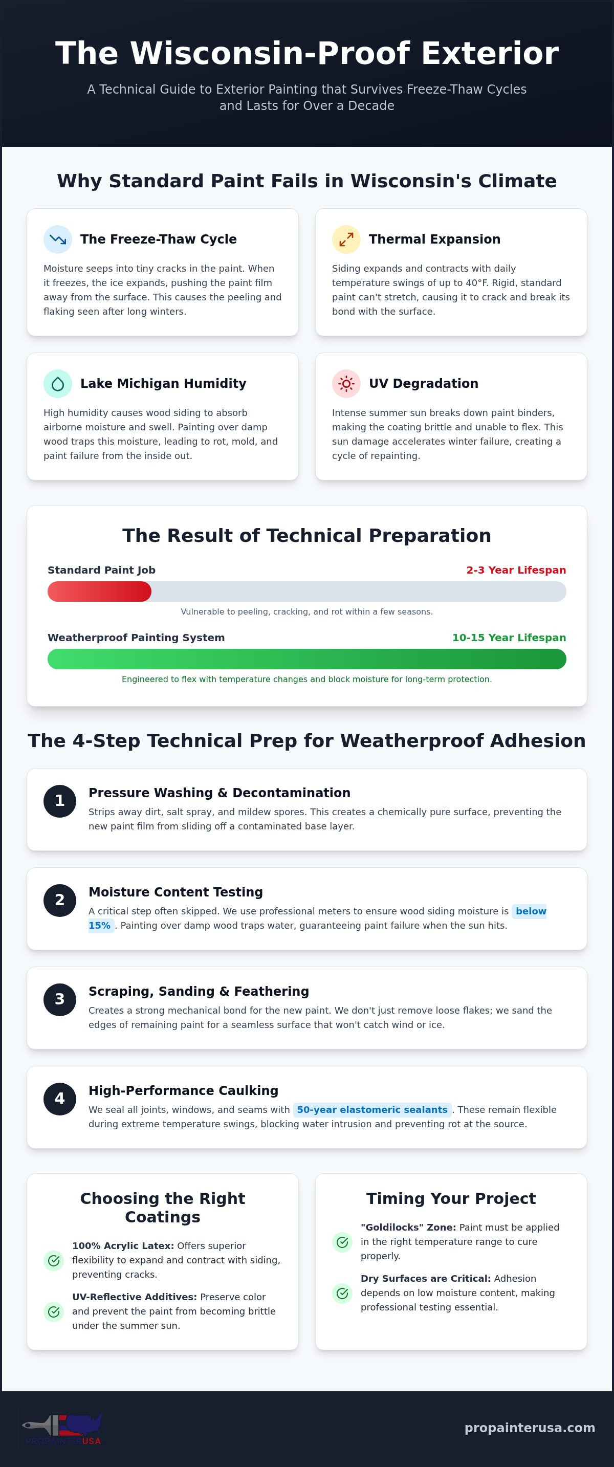 Weatherproof exterior painting Wisconsin