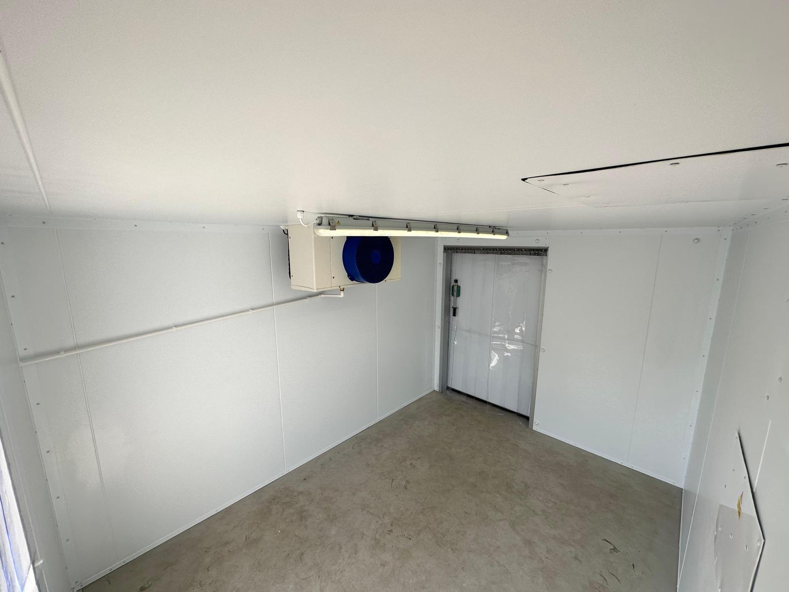 Inside a cold room unit