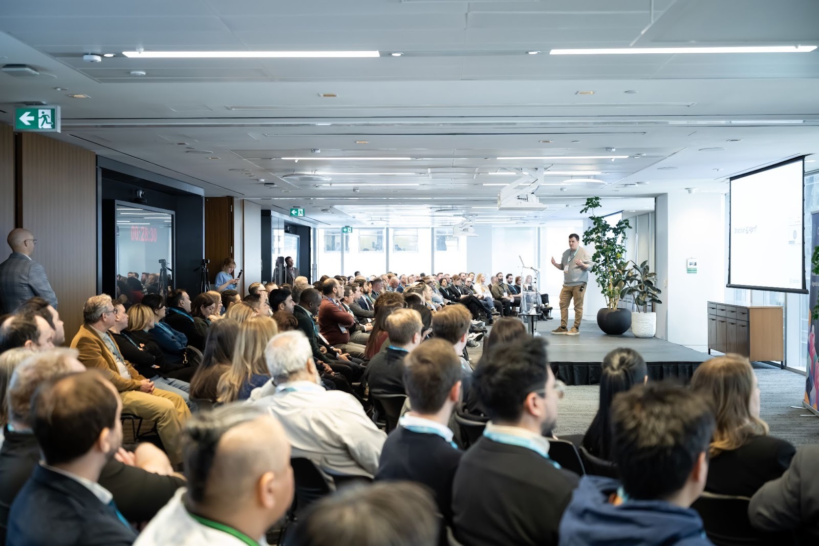 Bosko Milekic gives a presentation on agentic AI audience with a demo of Optable’s Audience Agent