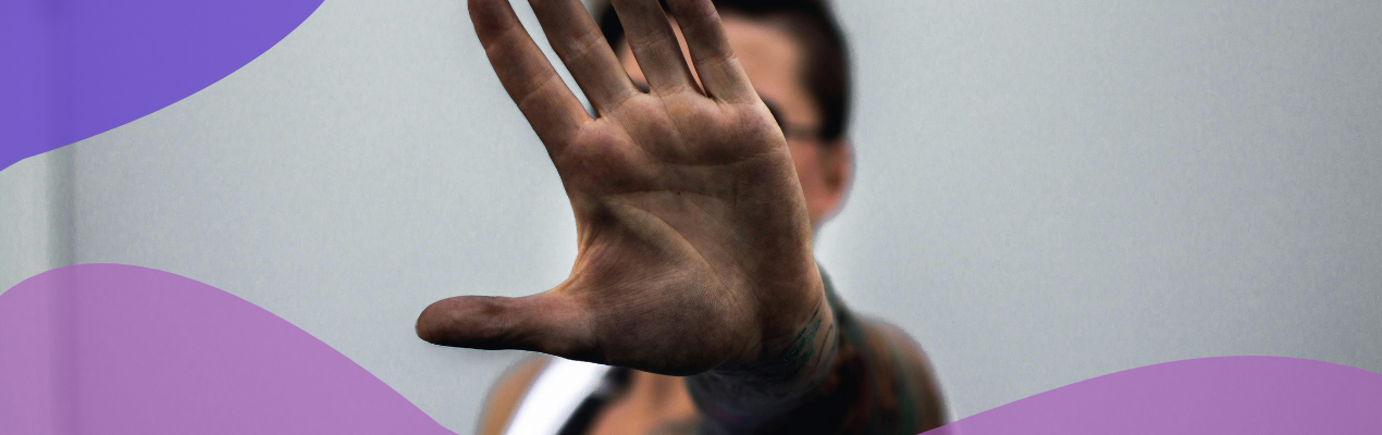 a claim is denied with a stop sign hand