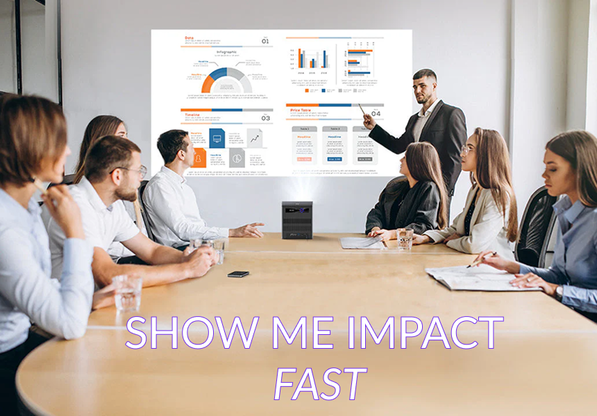 a board meeting showing impact fast