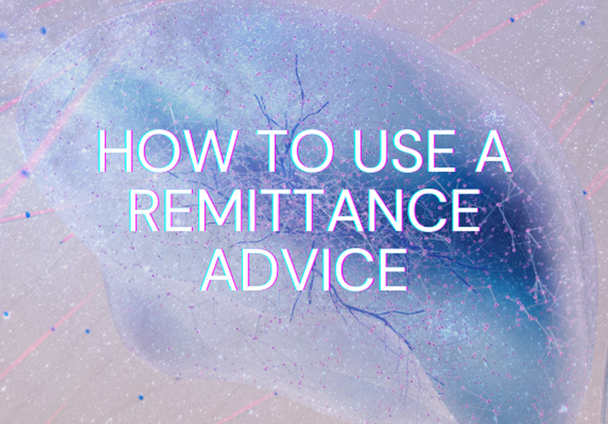a remittance advice on a brain