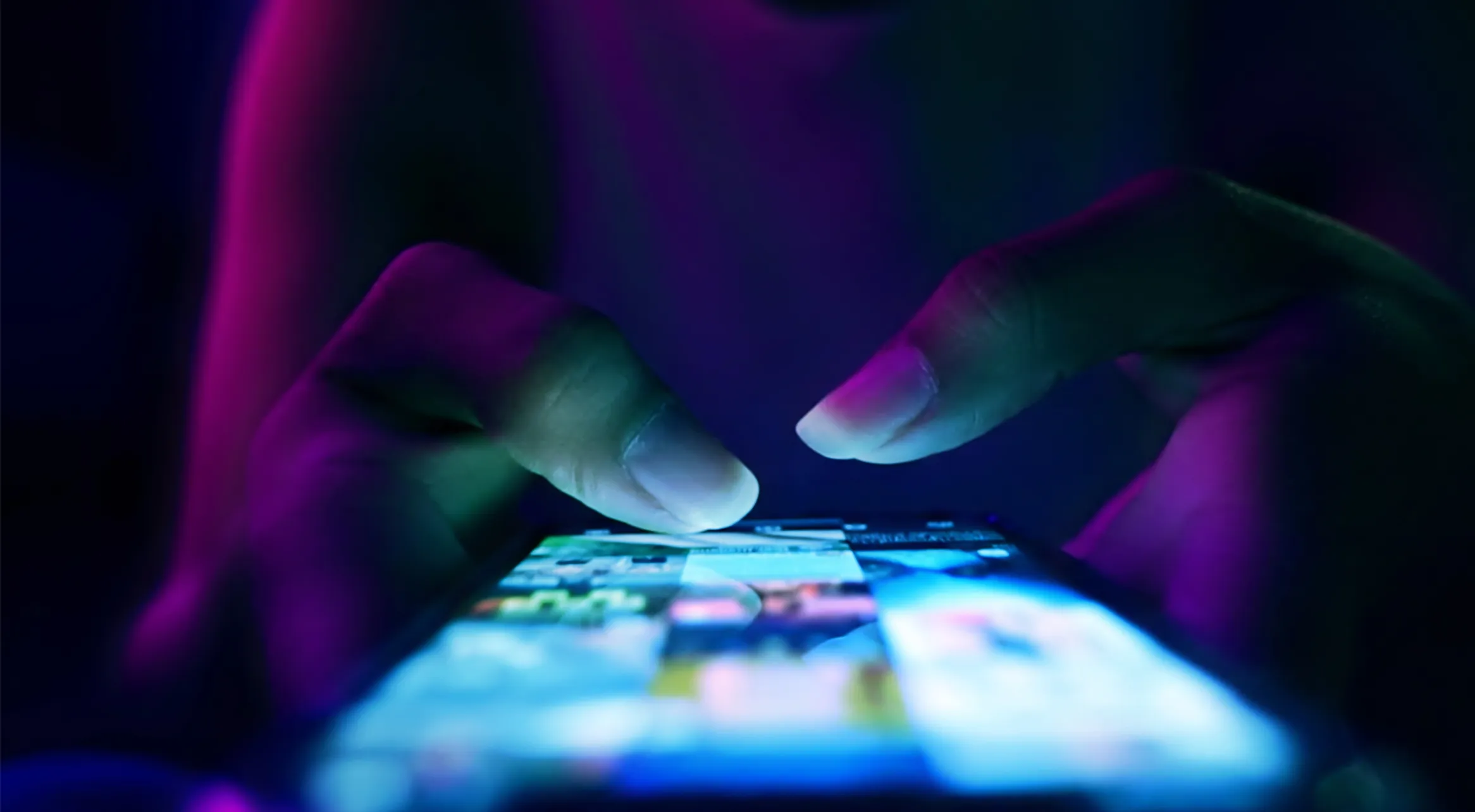 Hand using smartphone representing digital engagement 