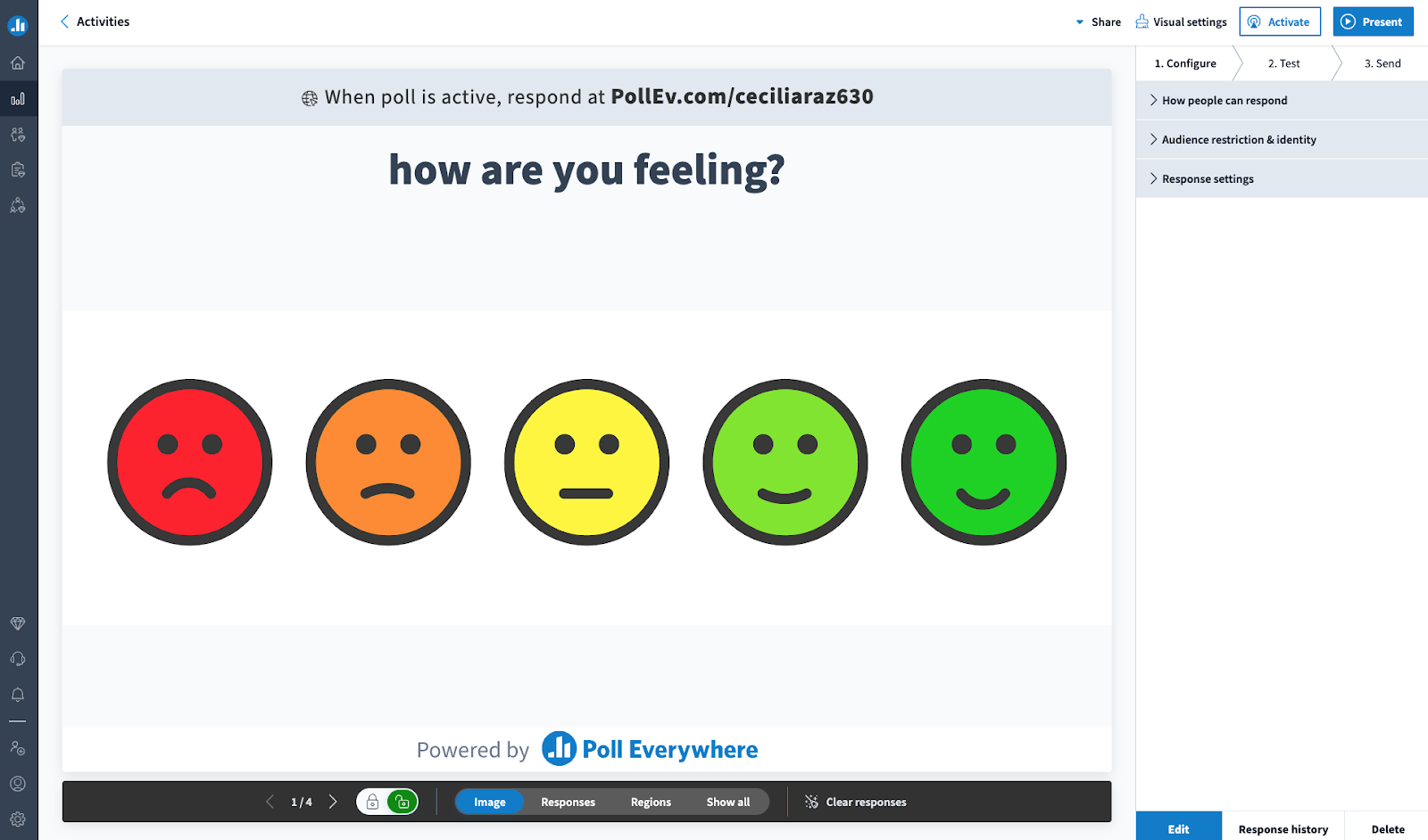 Poll Everywhere helps teachers and other presenters add live feedback to existing presentations