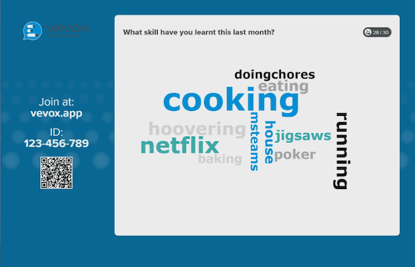 Vevox is great for plug-and-play live polling and quizzing along with your presentations