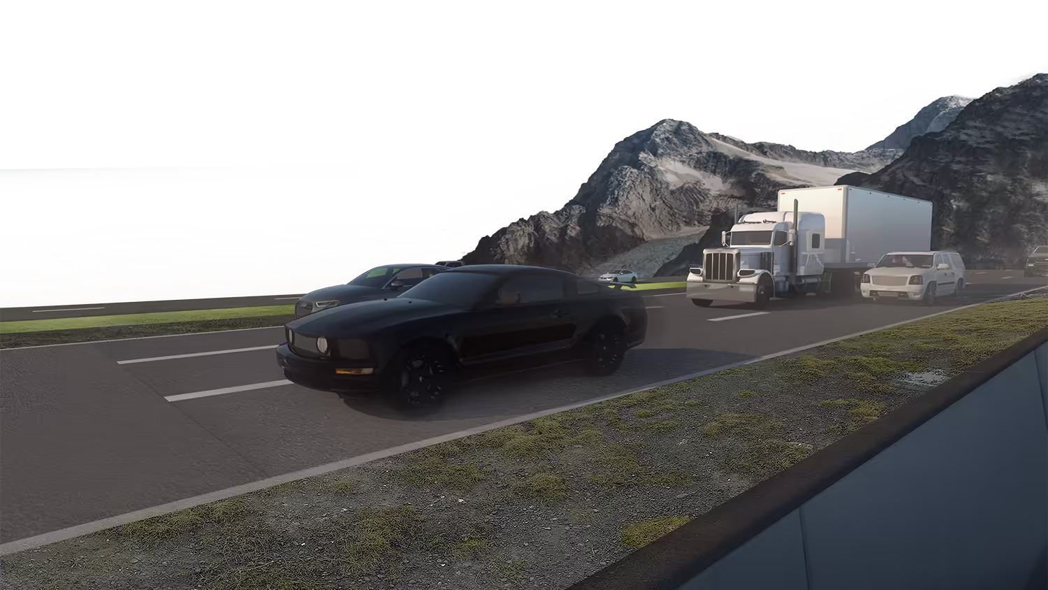 A traffic model of automobiles on the highway