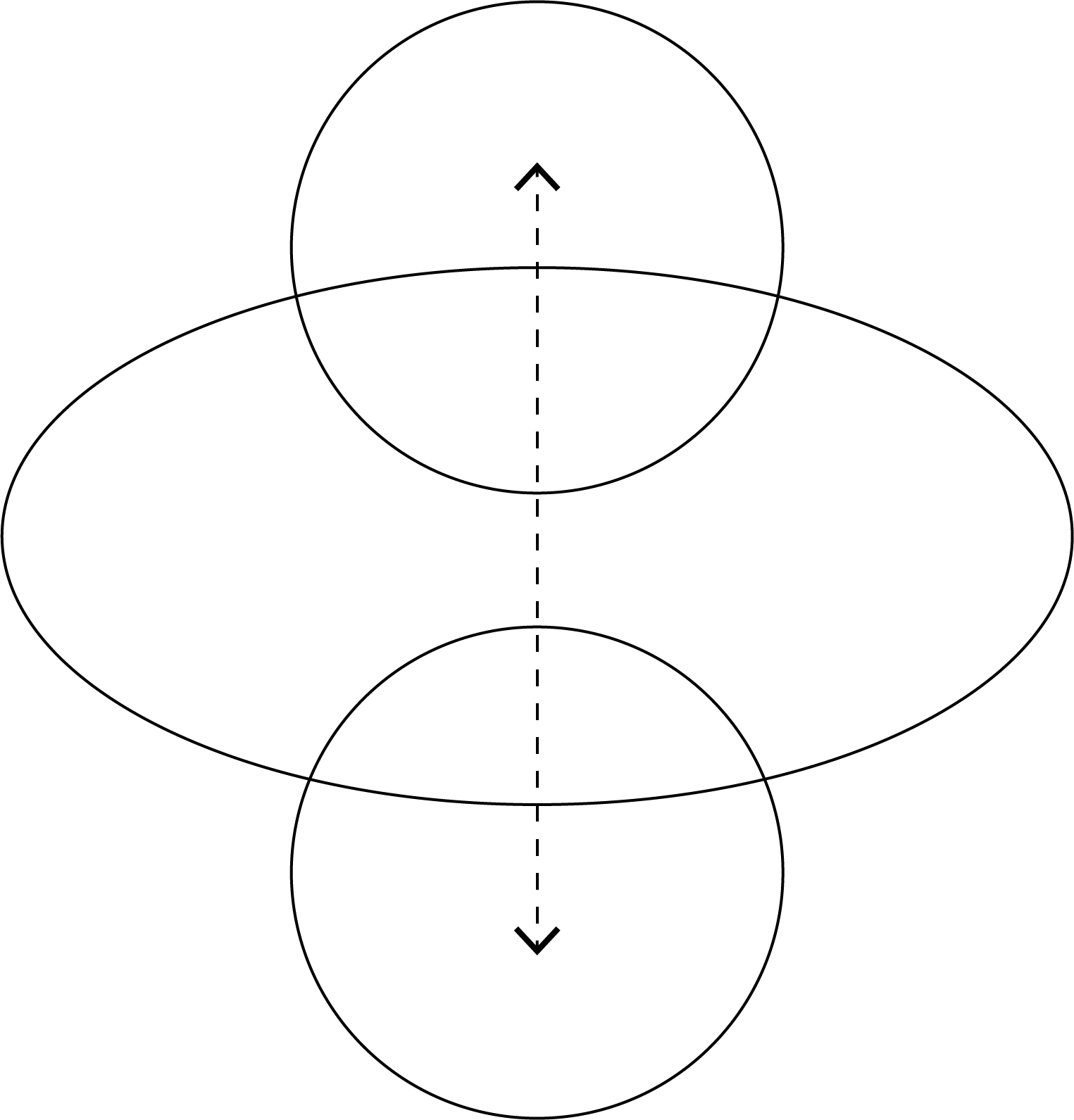 icon and diagram of a system and circles going up and down