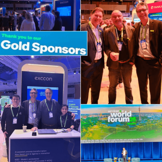 Impressionen vom ServiceNow World Forum 2025 - exccon Stand