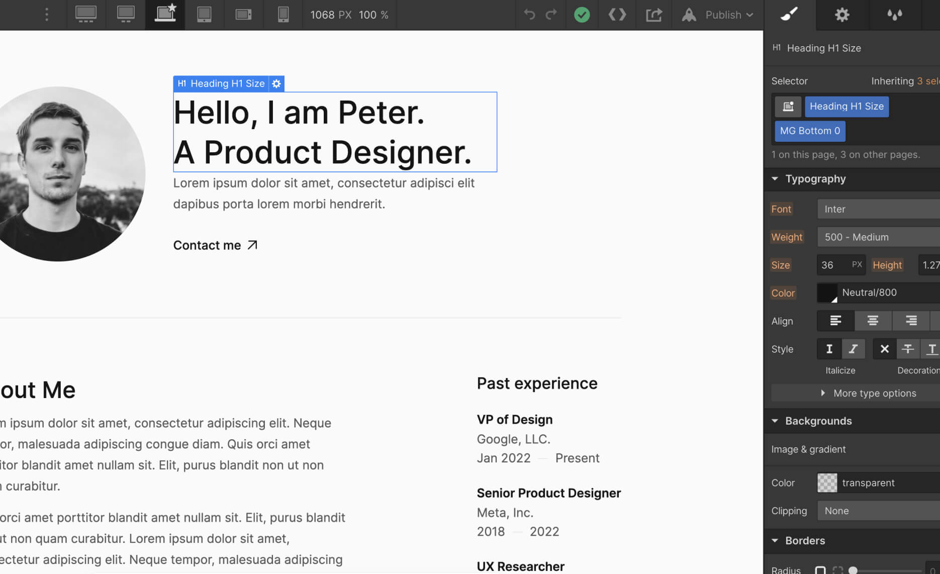 Typography - Simplematic X Webflow Template