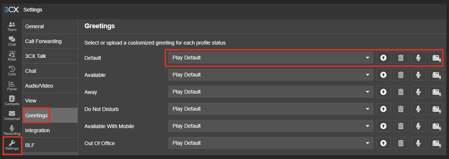 How to change your 3CX voicemail