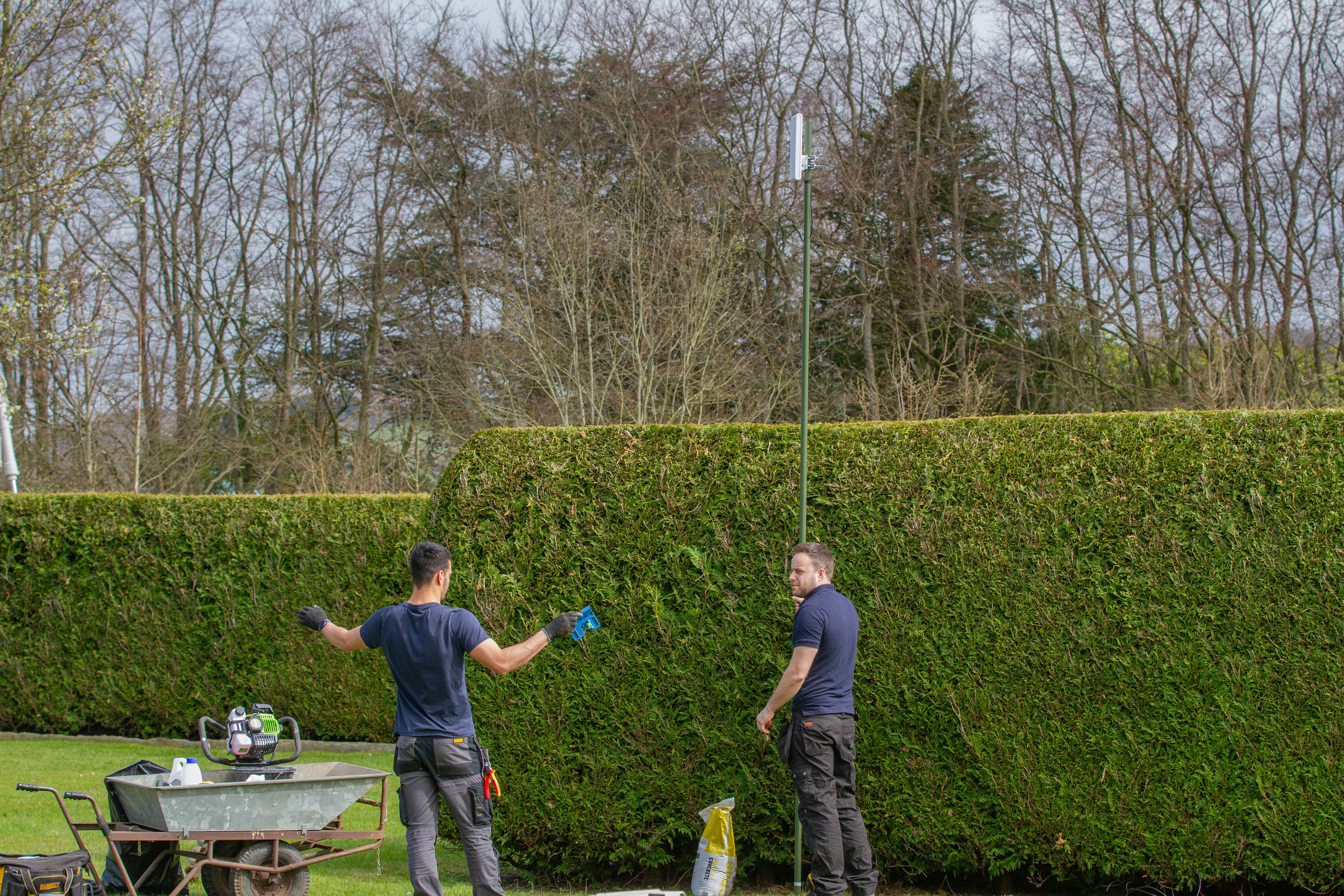 WiFi being installed at a caravan park
