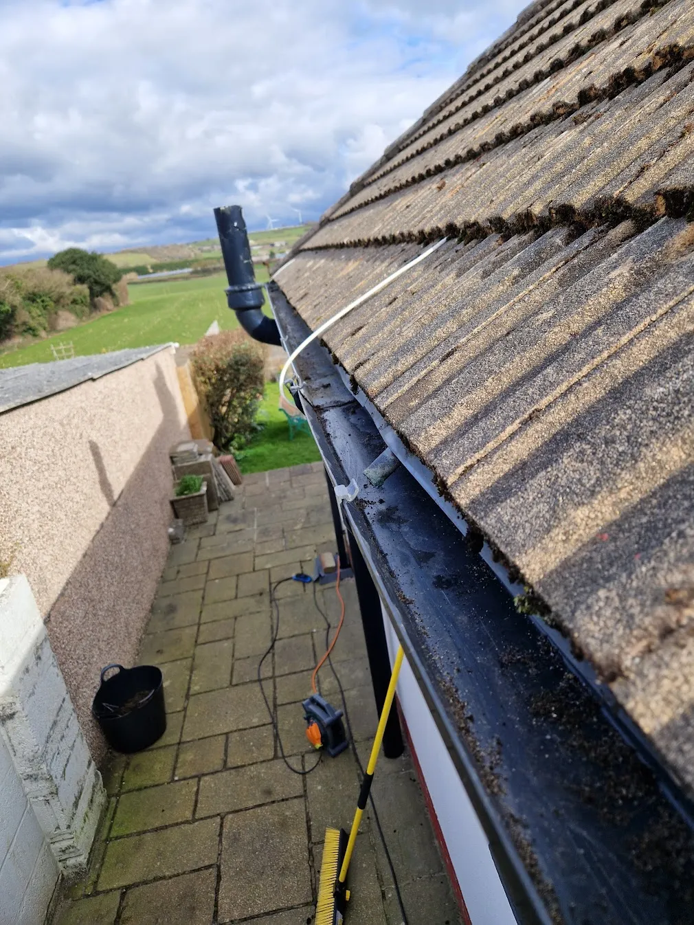 Professional gutter cleaning in Bridgend by Eco Green