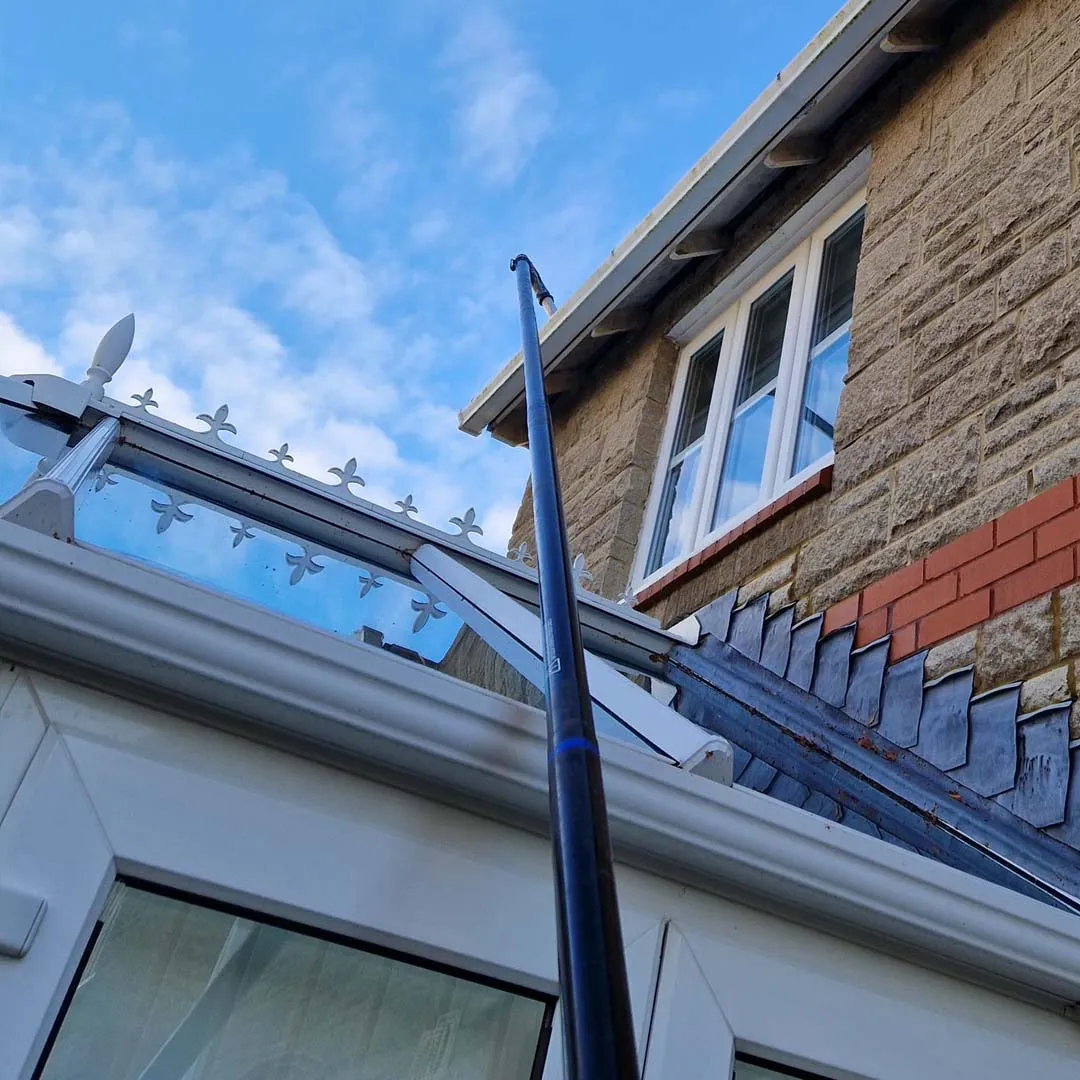 Gutter cleaning in Bridgend by Eco Green