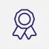 purple ribbon icon