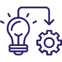 purple medal icon with star