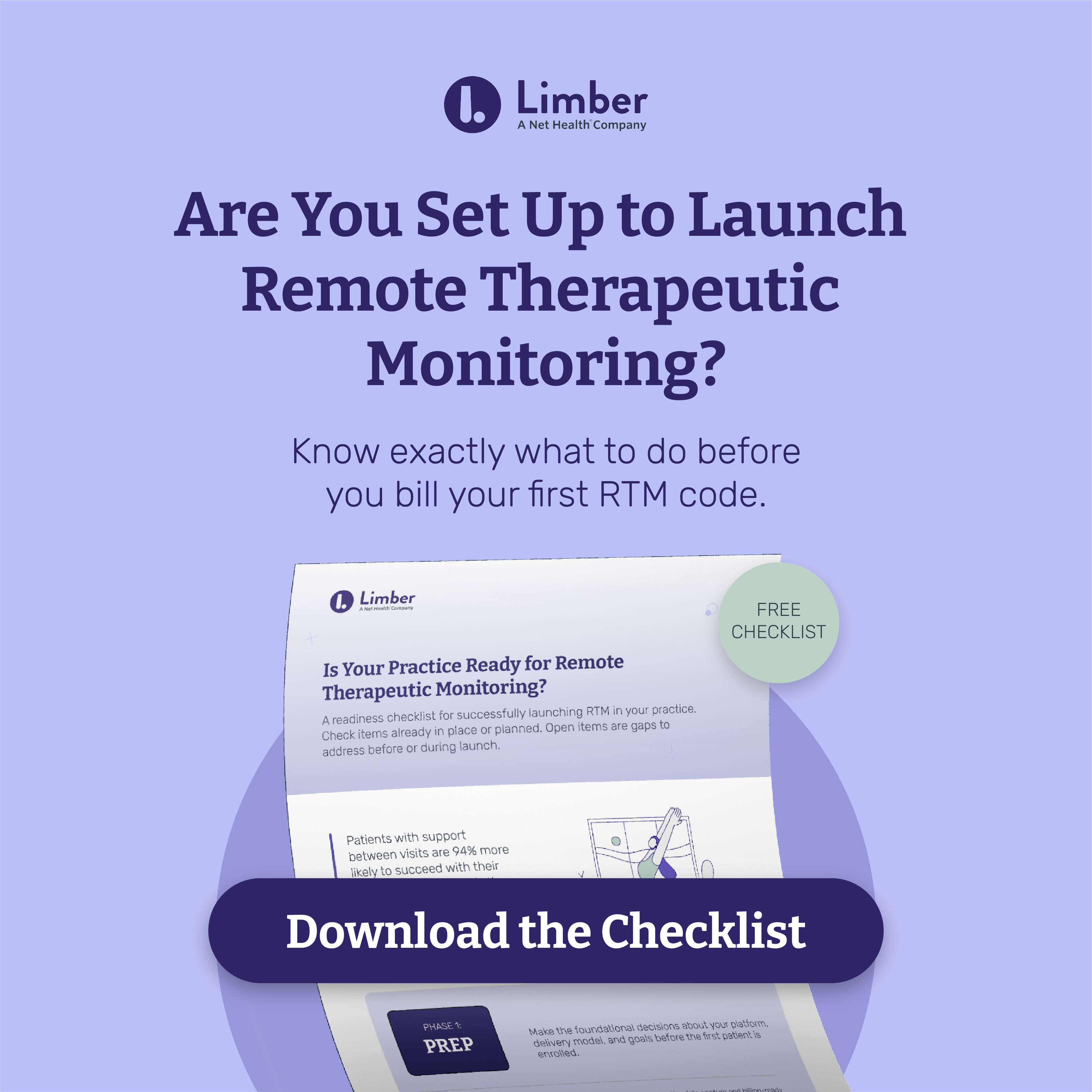 Limber RTM checklist graphic
