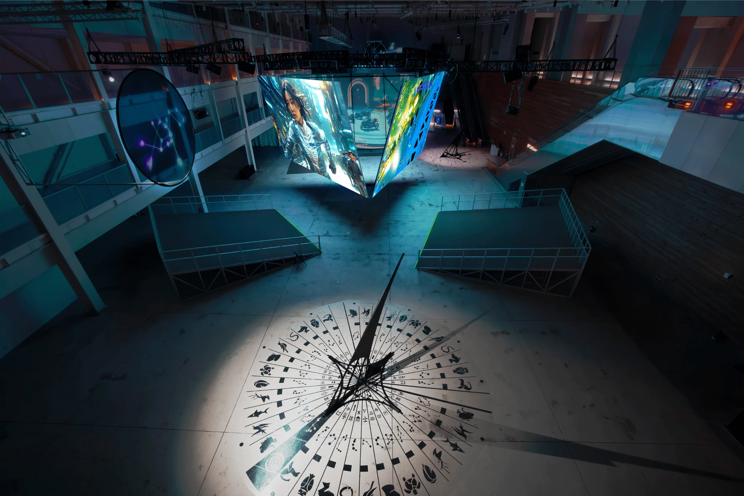 Ayoung Kim, from Delivery Dancer's Arc: Inverse, 2024, installation view of ACC Future Prize 2024: Ayoung Kim, Gwangju, Korea. ACC Commission. Photo provided by National Asian Culture Center. Photo: Cheolki Hong.