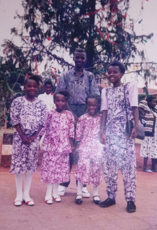 Christmas outside the Kenyatta International Conference centre, early 90s. Family images courtesy of the writer.