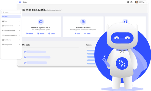 Experto configurando un flujo de chatbot para Botmaker en un computador