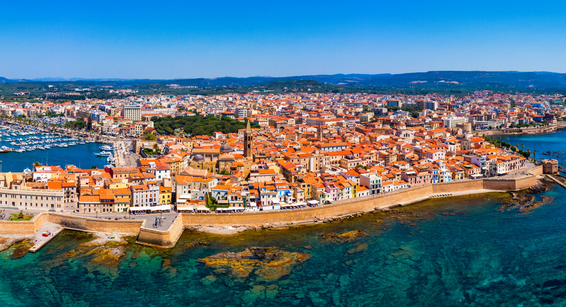 Panoramasicht Alghero (einfache Lizenz)