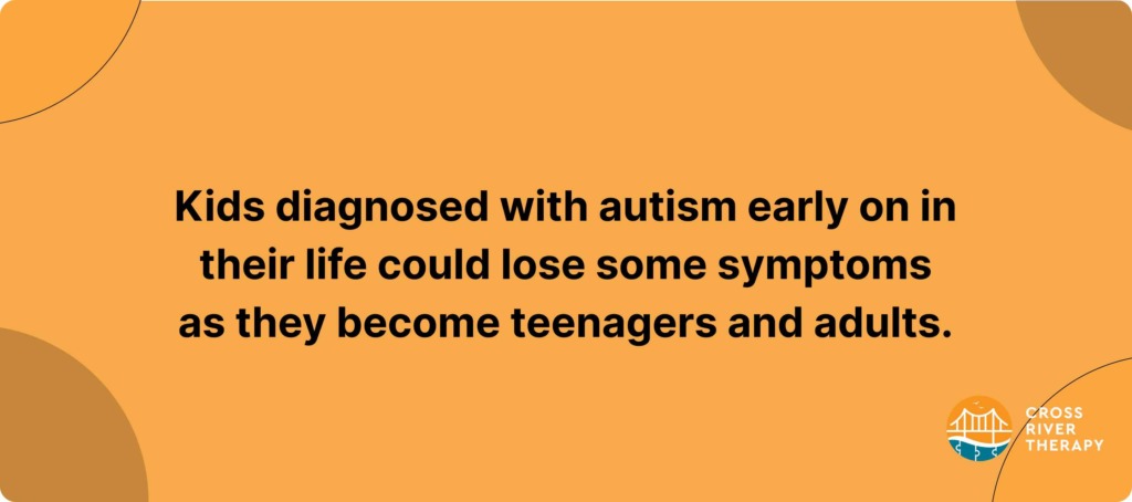 kids diagnosed early could lose some symptoms