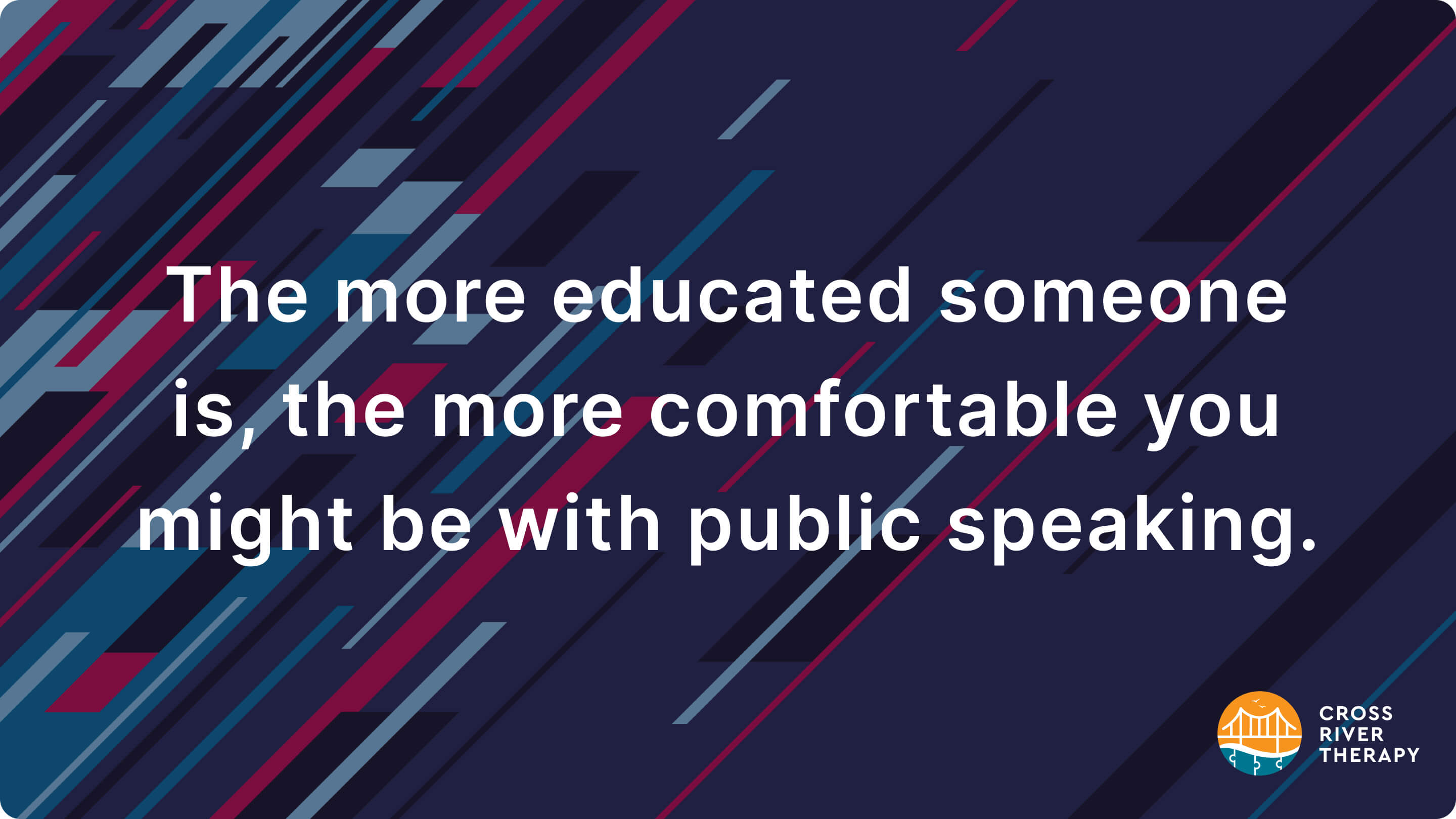 Does education affect glossophobia rates?