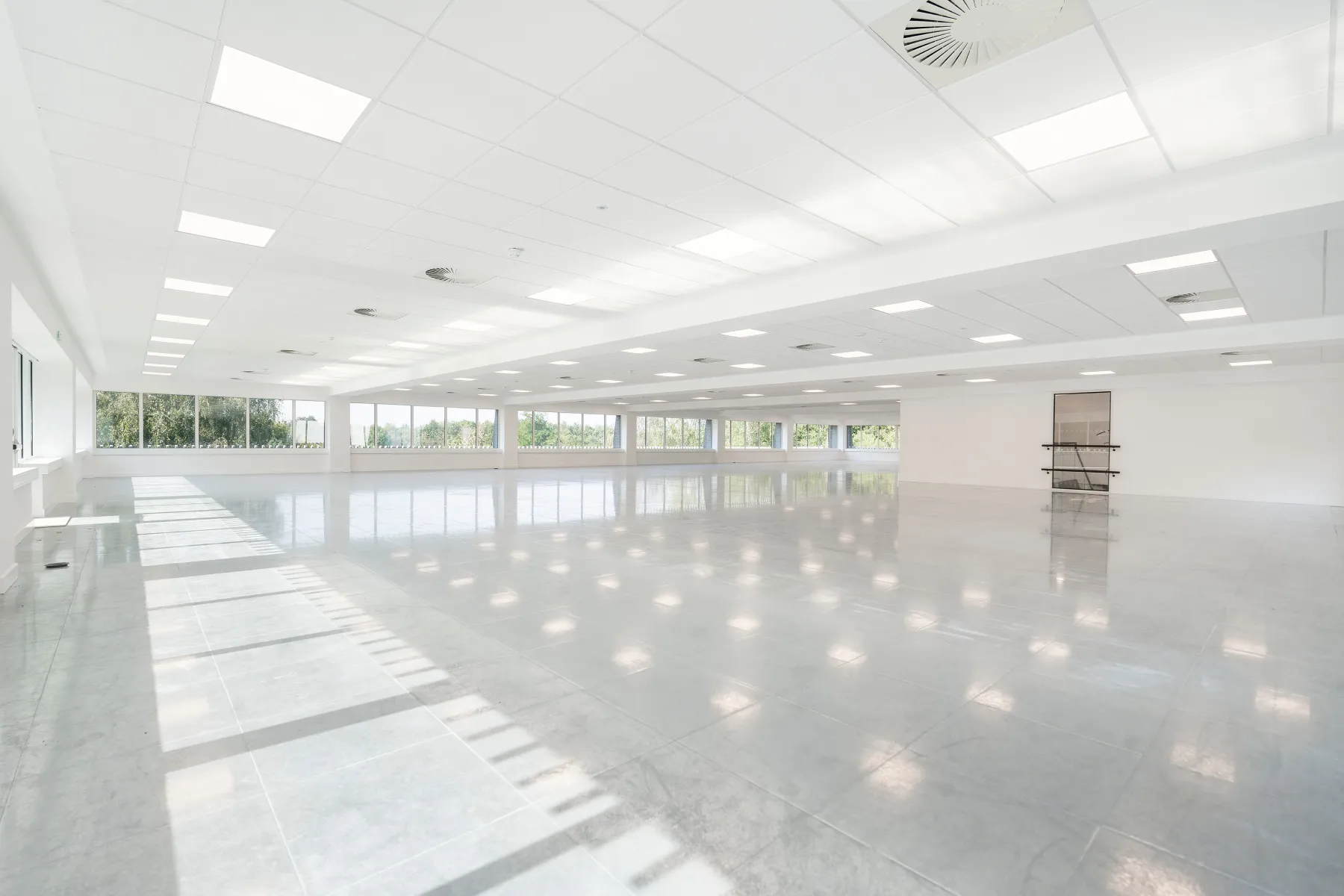 Expansive bright space at Inca House.