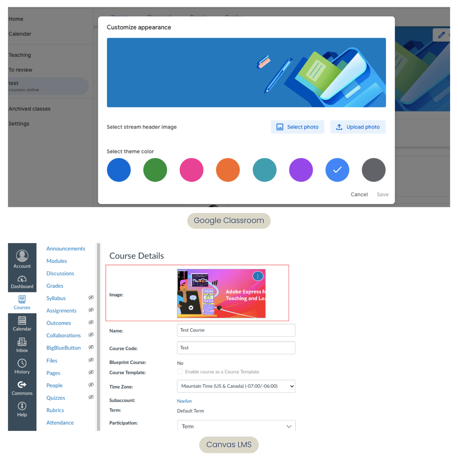 Canvas LMS vs Google LMS customization