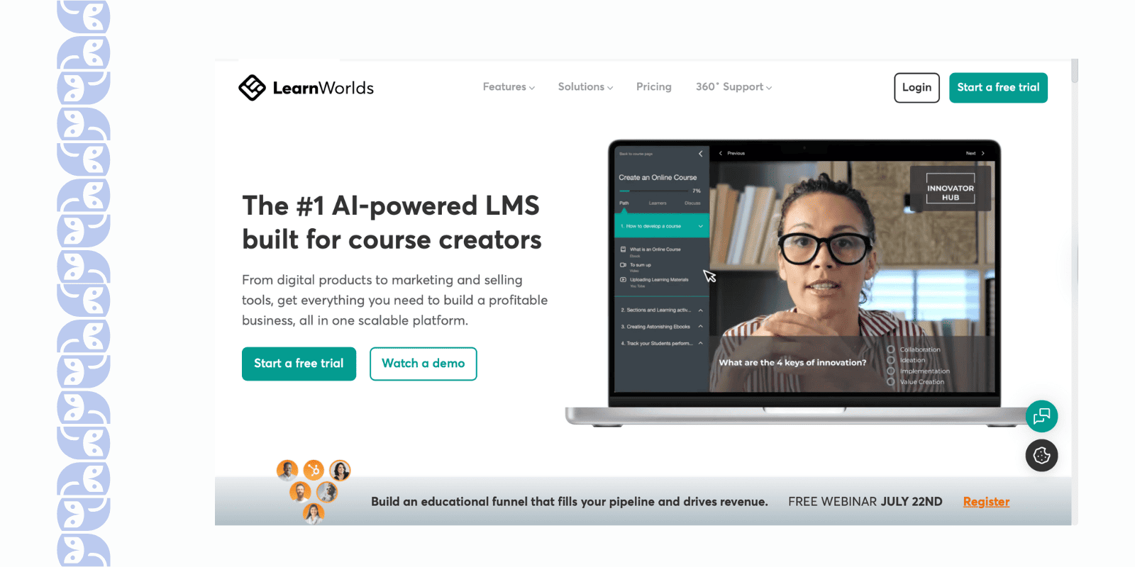 LearnWorlds – Best for Customer Education & Commercial Course Selling