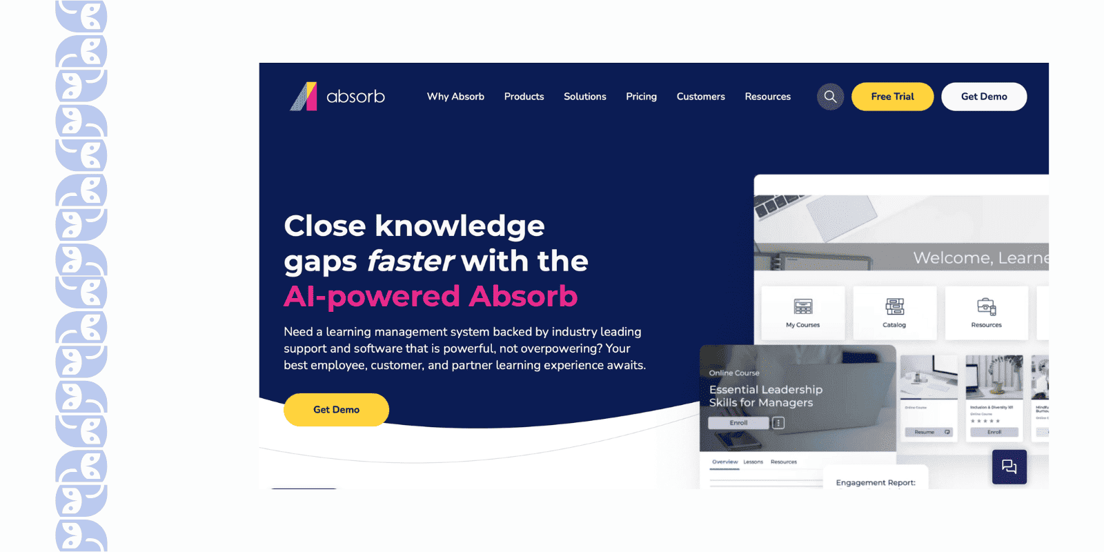 Absorb LMS – Best Trainual alternative for enterprise automation & external training