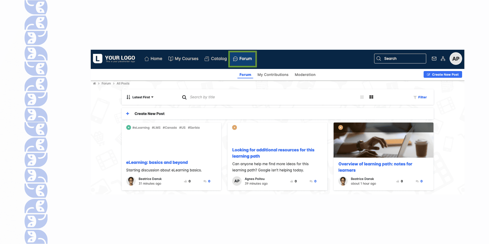 LearnUpon user interface is intuitive