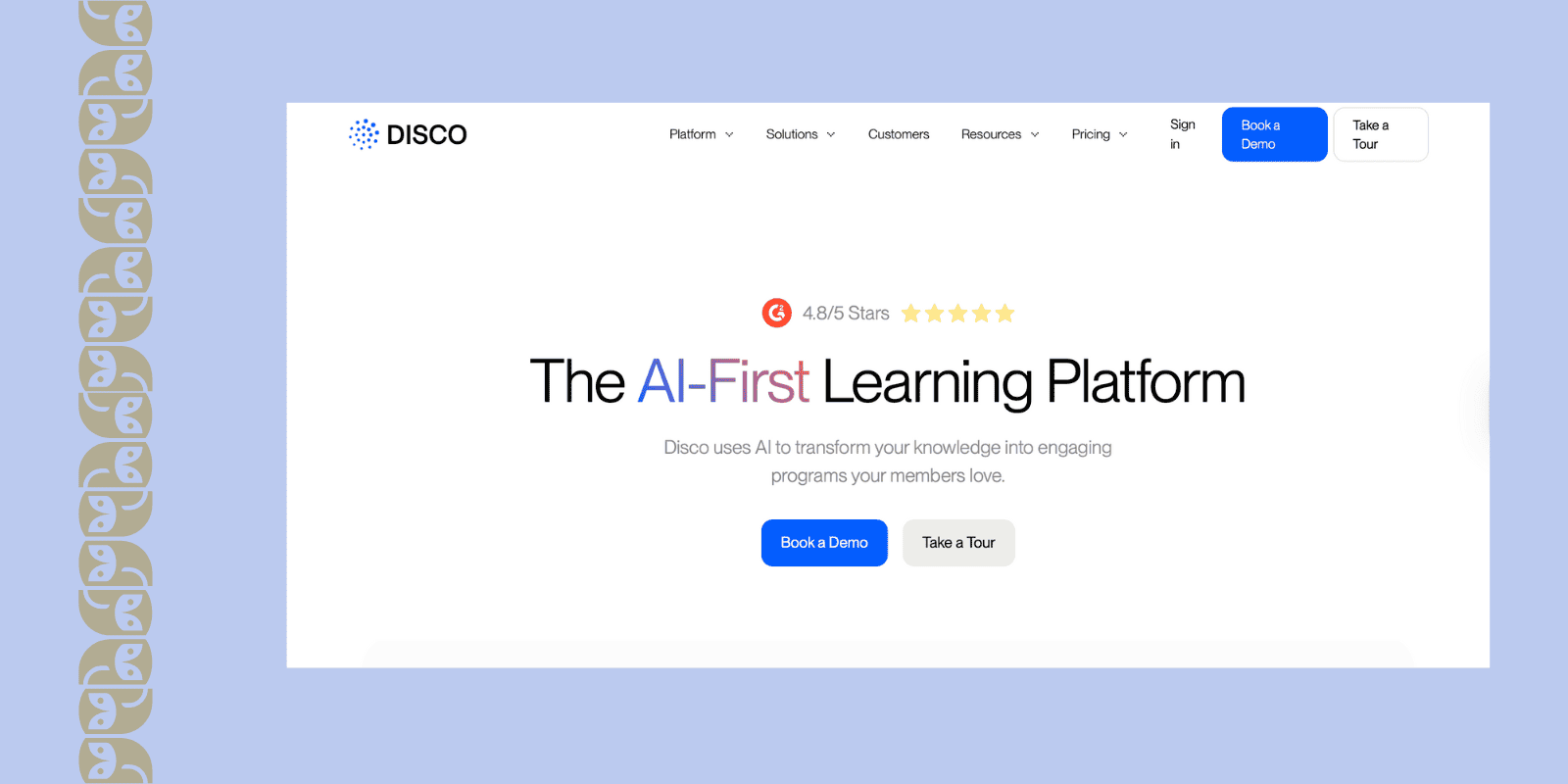 Disco — Best LMS Example with Community Learning Accent
