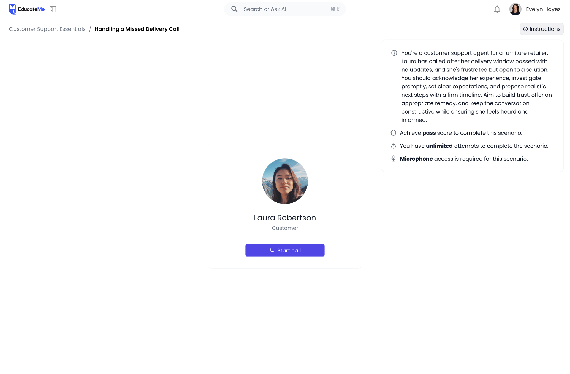 EducateMe AI Roleplay Coach