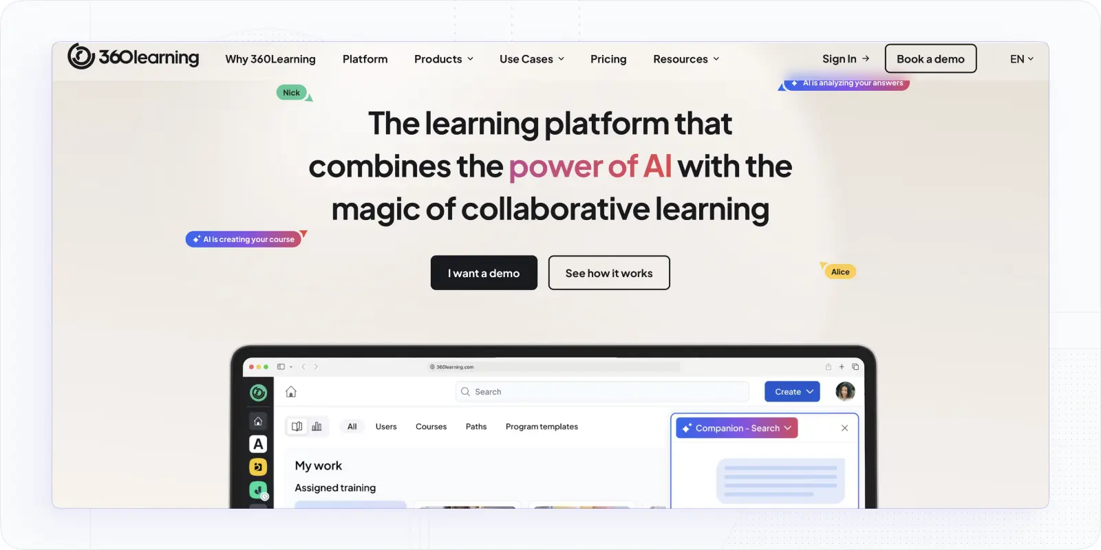 360Learning – Best Collaborative Learning Alternative