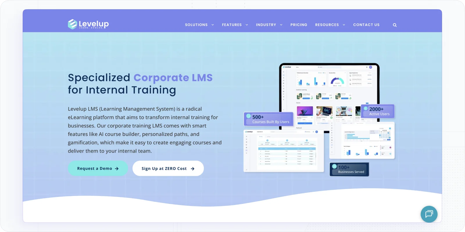 LevelUp LMS – Corporate Training LMS with AI-Powered Simplicity