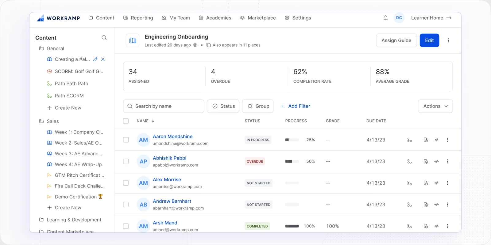 WorkRamp LMS For Corporate Training