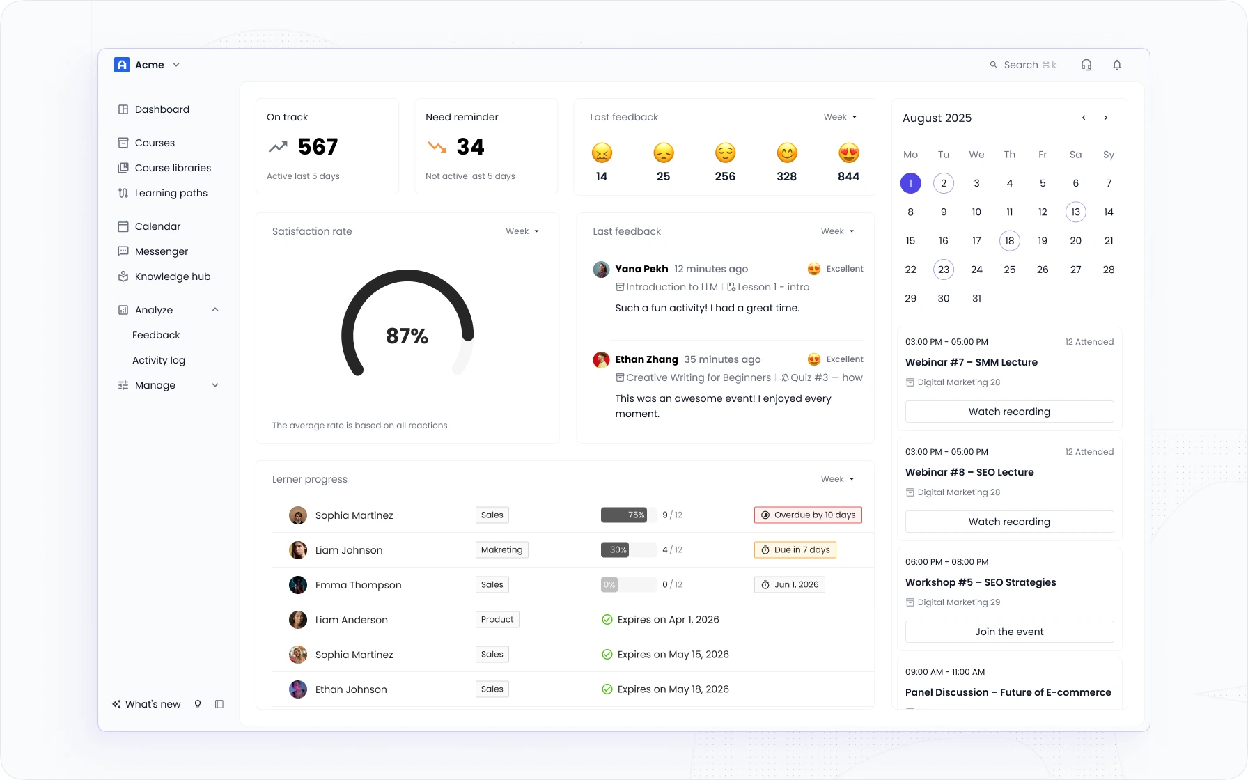 Microlearning LMS for Sales EducateMe
