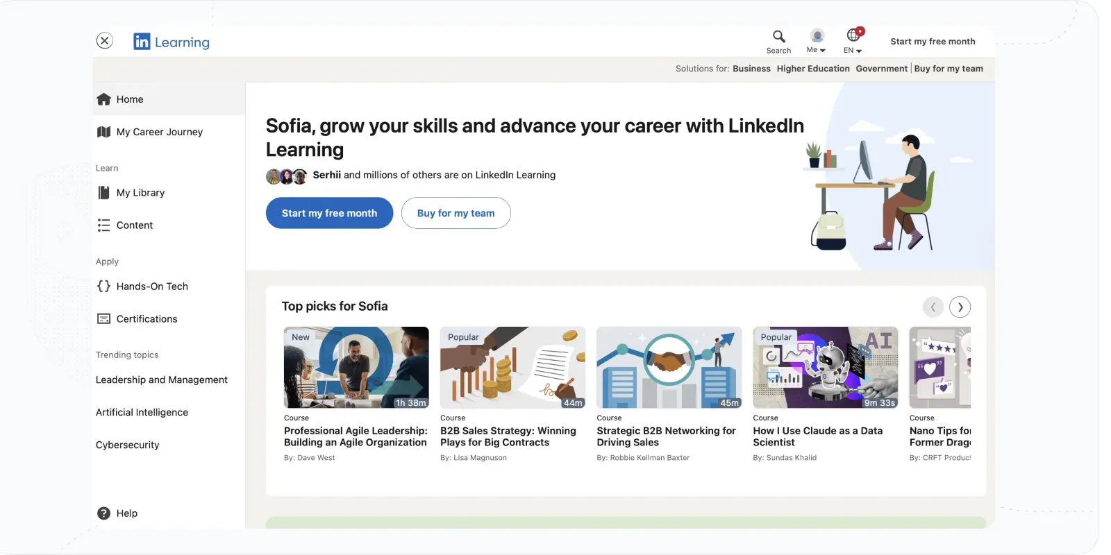 LinkedIn Learning: Offers a Pool of Courses and Analytics Tool
