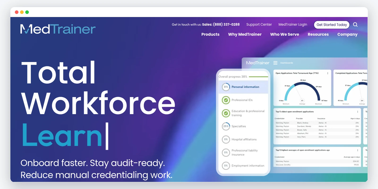 MedTrainer homepage