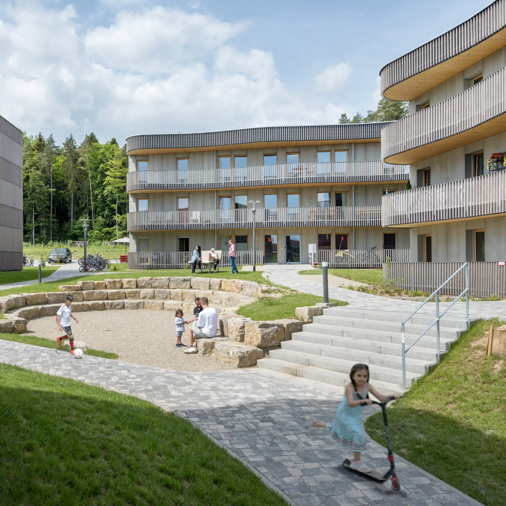Wohnungsanlage.