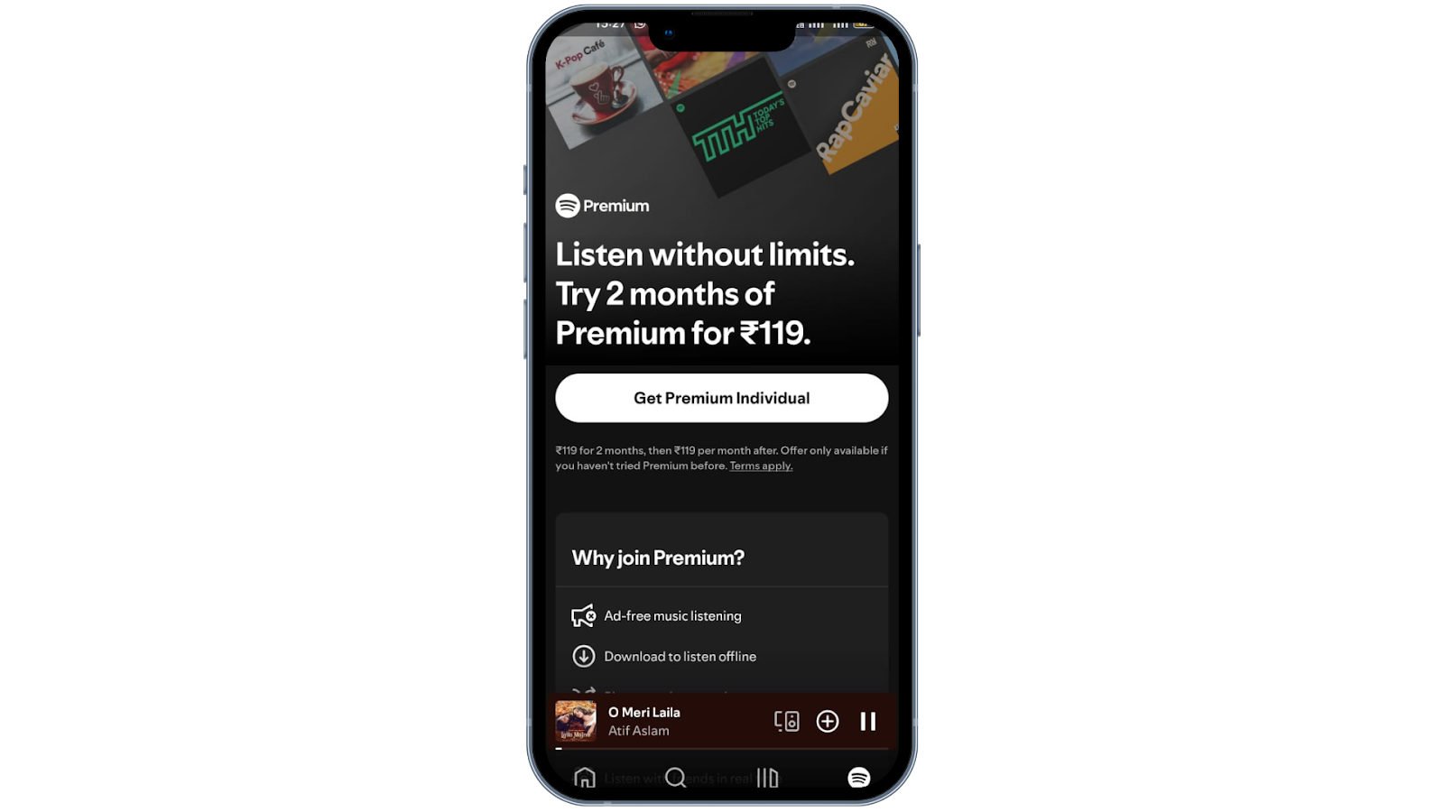 Spotify's freemium model for monetization
