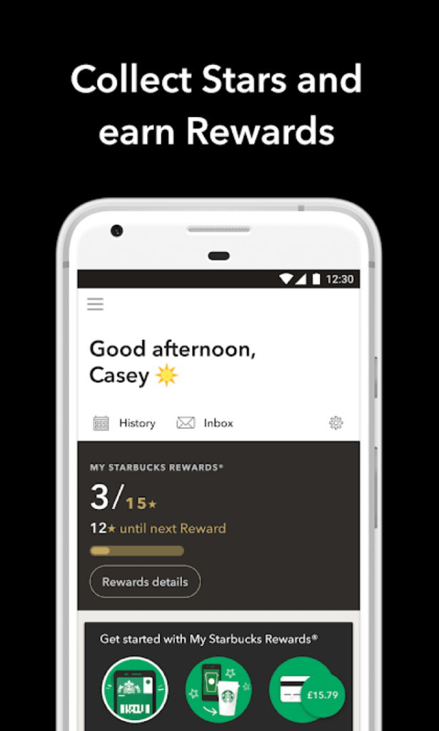 Starbucks app personlization